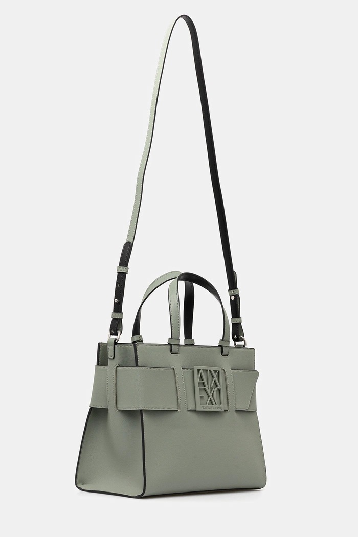 Armani Exchange Geantă pentru femei cu imitație de piele 942689.0A874 verde SS26