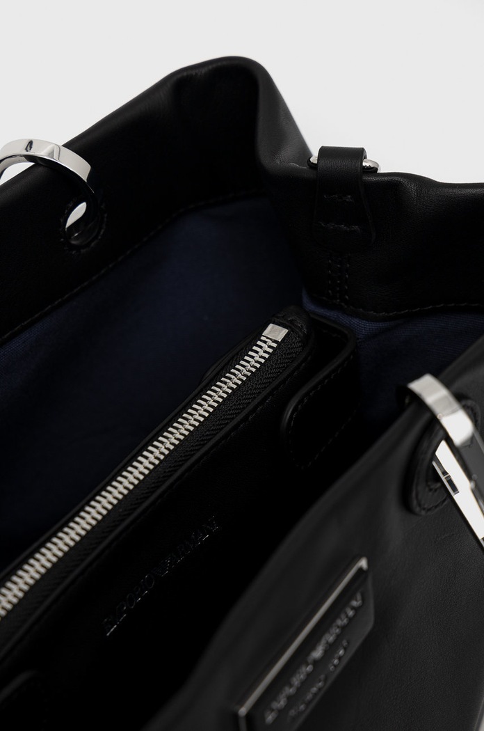 Kožená kabelka Emporio Armani Y3D166.Y478E čierna