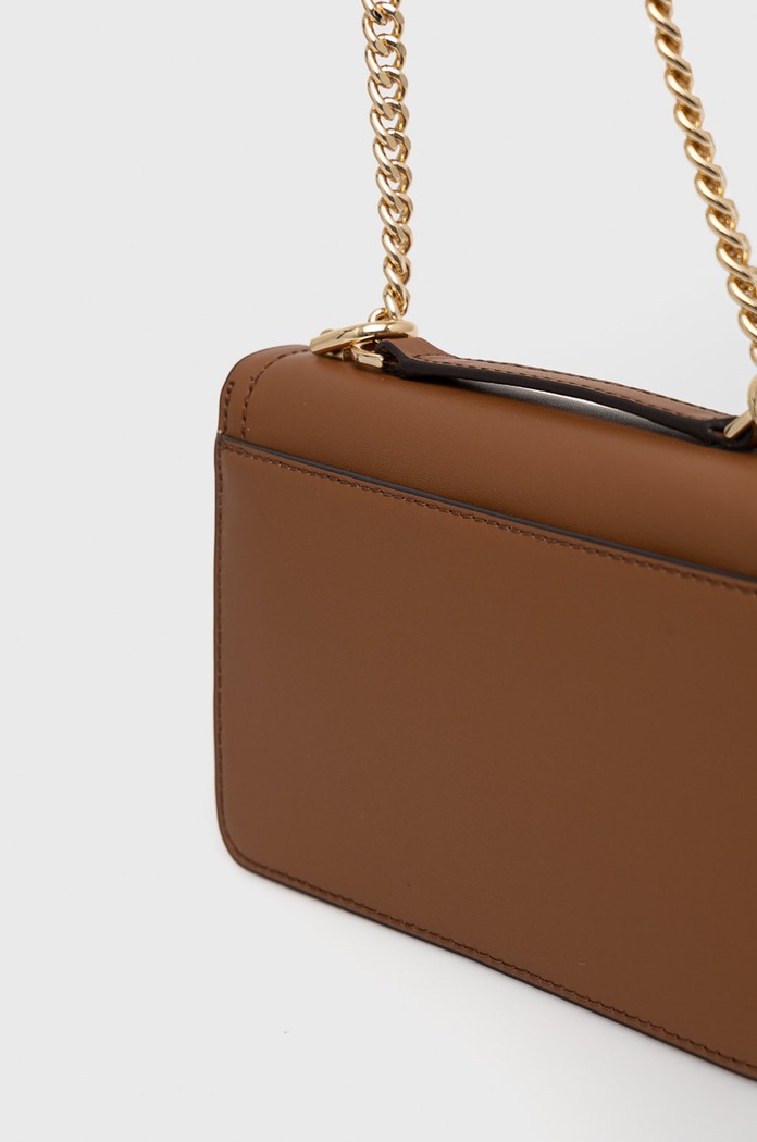 Kožená kabelka MICHAEL Michael Kors hnedá 32S2G7HC0L