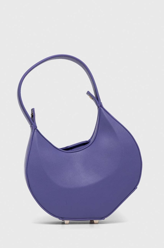 Patrizia Pepe borsa a mano in pelle pelle fiore violetto 8B0074.L047