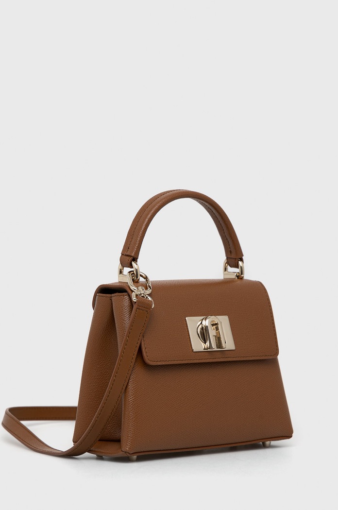 Furla torebka kuferek damska skórzana WB00109.ARE000.03B00 brązowy AW22