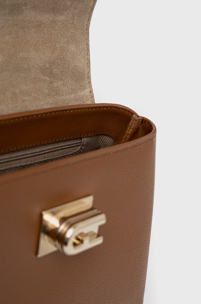 Furla torebka kuferek damska skórzana WB00109.ARE000.03B00 brązowy