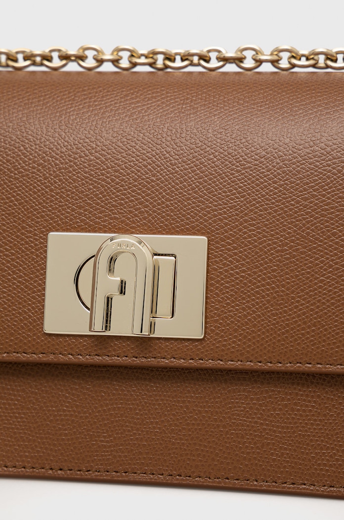 Kožna torba Furla smeđa BAFKACO.ARE000.03B00