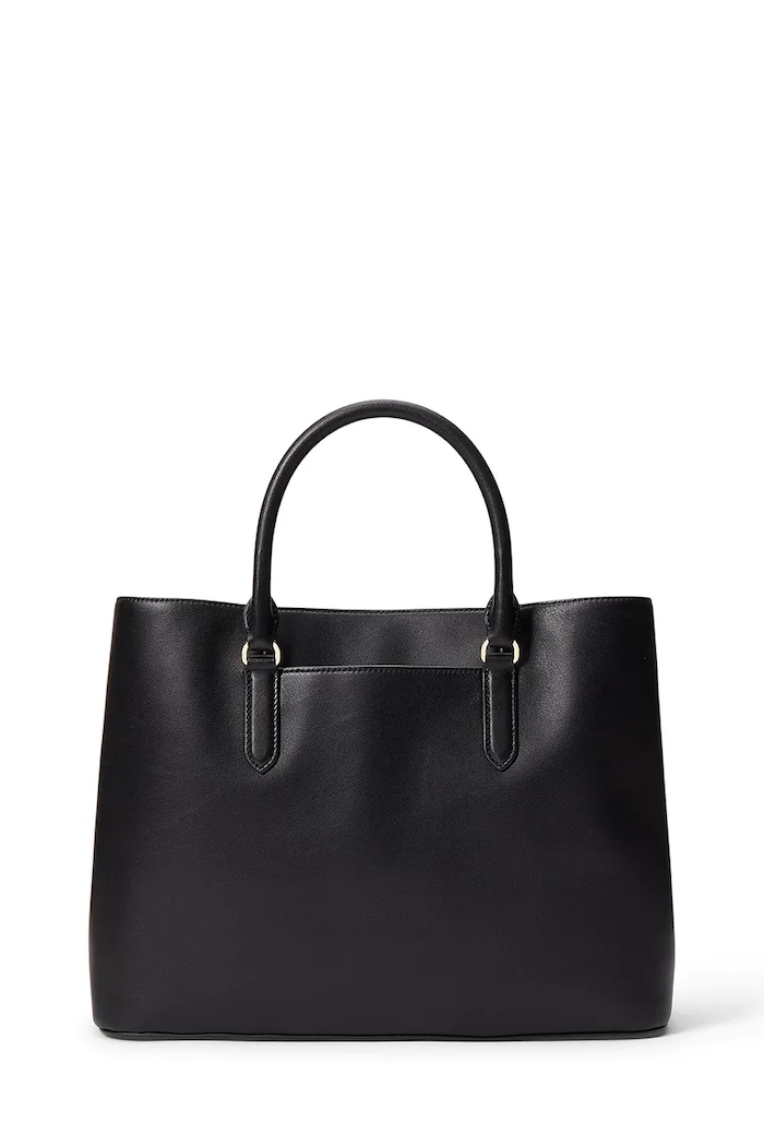 Lauren Ralph Lauren torebka skórzana 431876724004 431876724004 czarny AW22