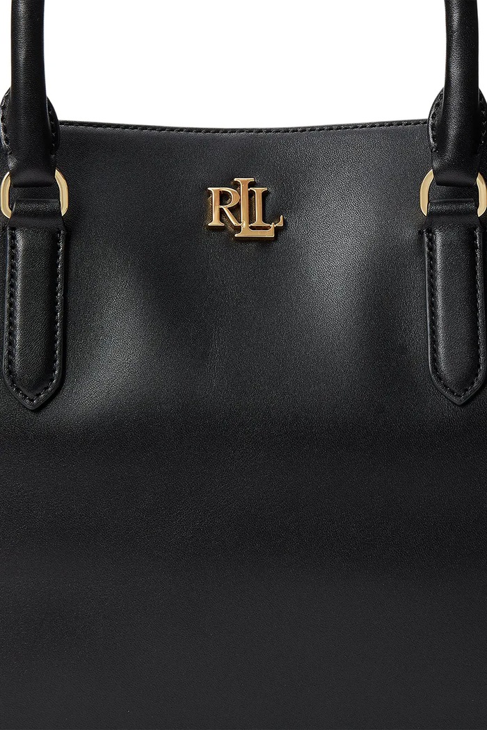 Lauren Ralph Lauren torebka skórzana 431876724004 431876724004 czarny
