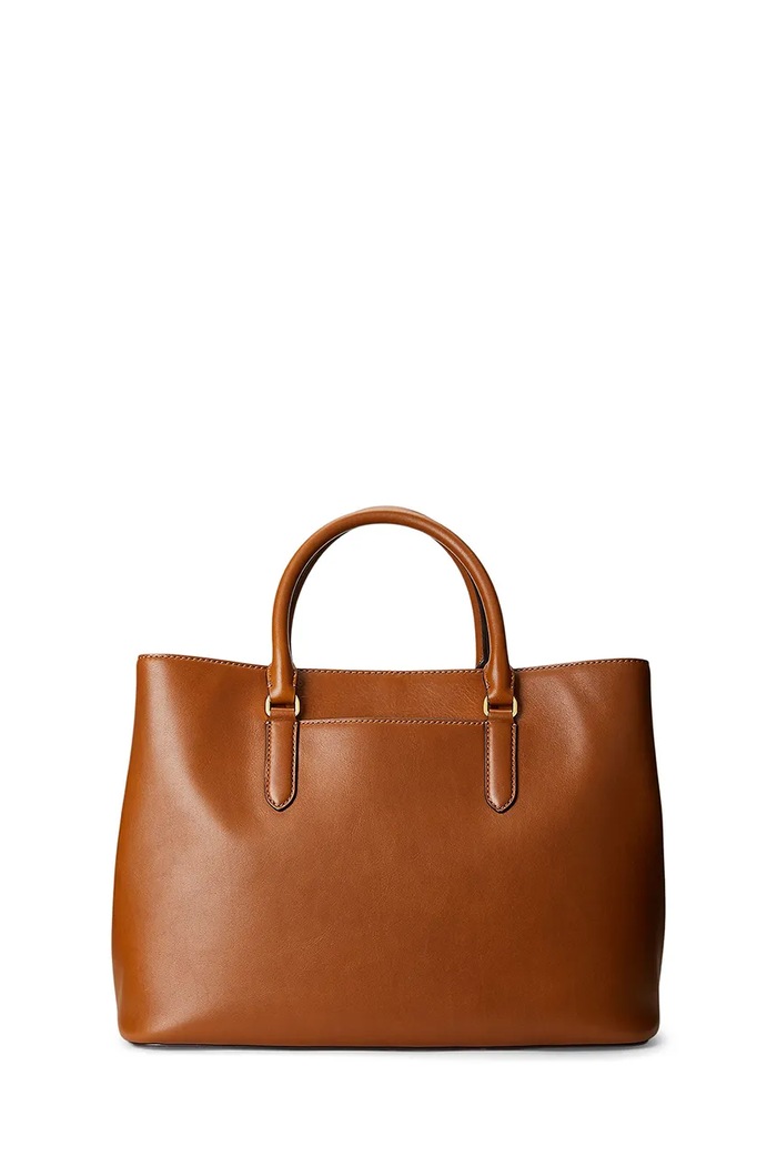 Kožená kabelka Lauren Ralph Lauren 431876724005 hnědá SS26