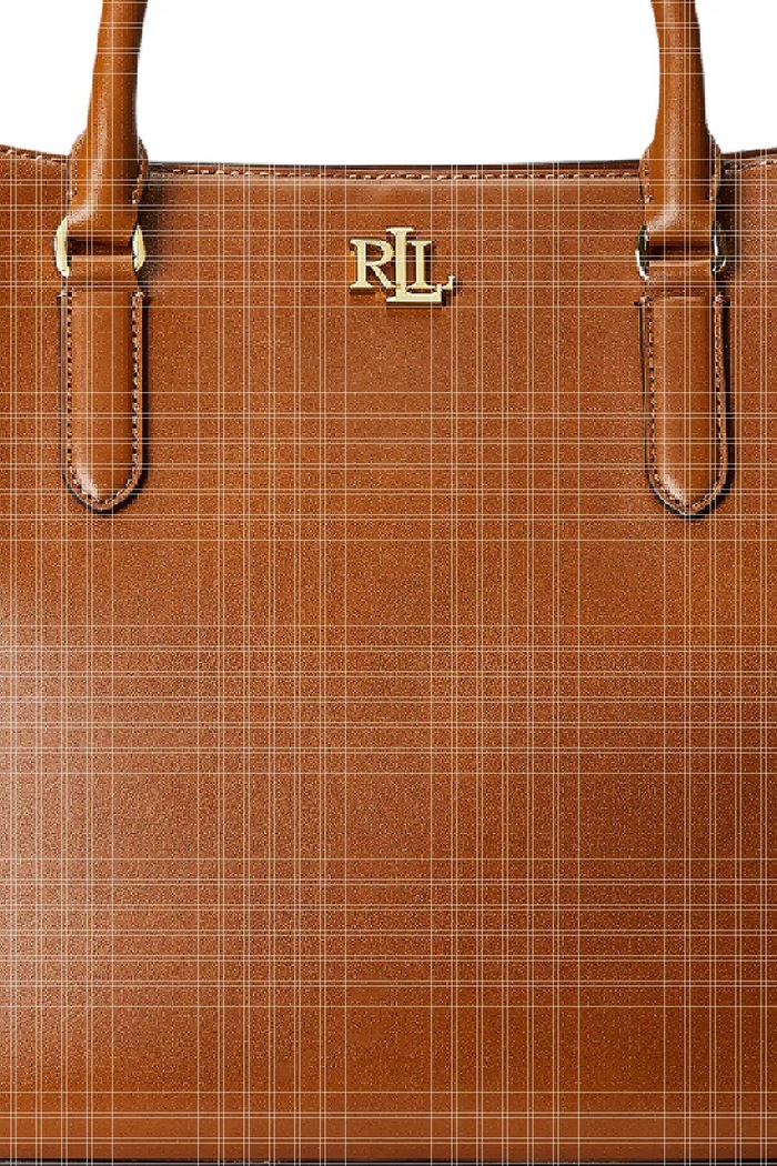 Kožená kabelka Lauren Ralph Lauren 431876724005 hnedá