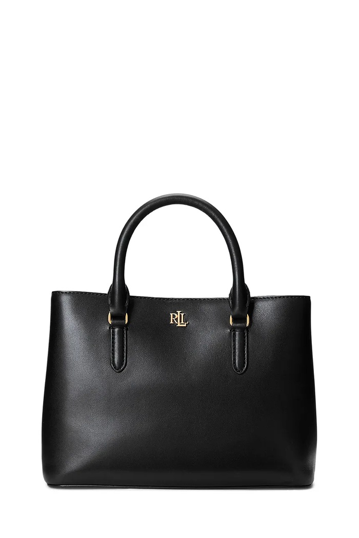 Lauren Ralph Lauren torebka skórzana 431876725004 skóra licowa czarny 431876725004