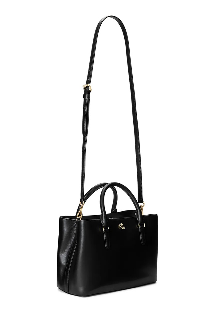Akcesoria Lauren Ralph Lauren torebka skórzana 431876725004 431876725004 czarny