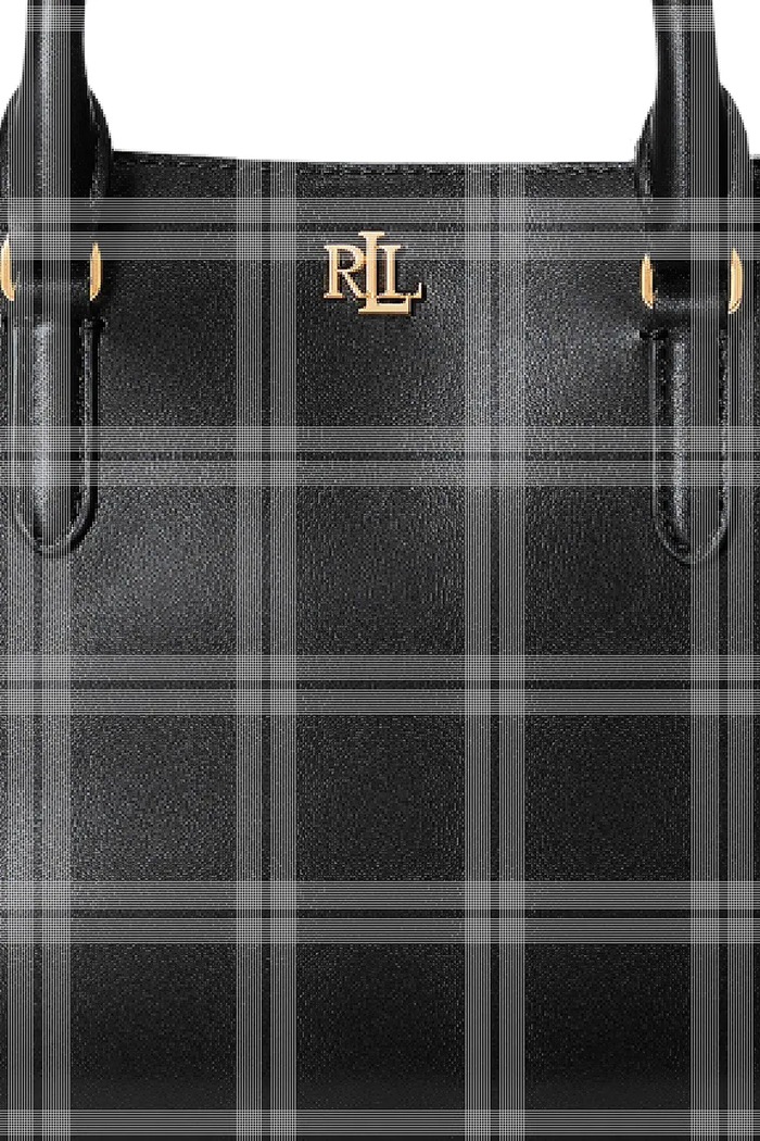Lauren Ralph Lauren torebka skórzana 431876725004 431876725004 czarny