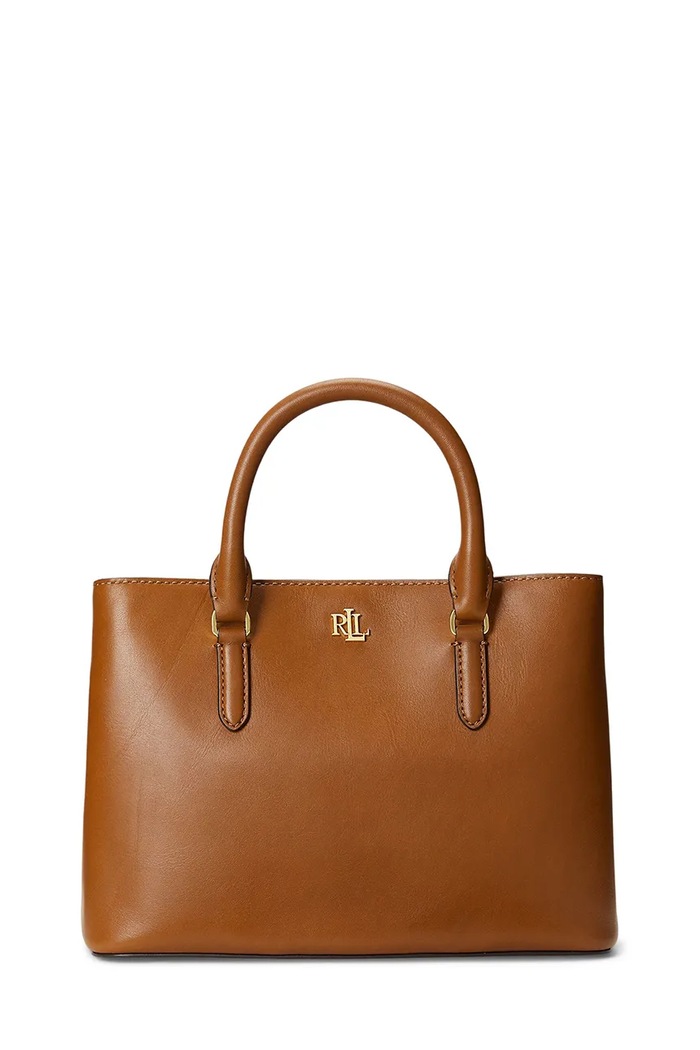 Lauren Ralph Lauren torebka skórzana 431876725005 skóra licowa brązowy 431876725005