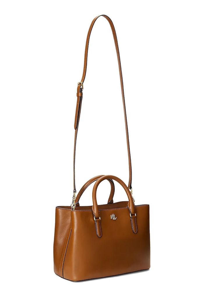 Akcesoria Lauren Ralph Lauren torebka skórzana 431876725005 431876725005 brązowy
