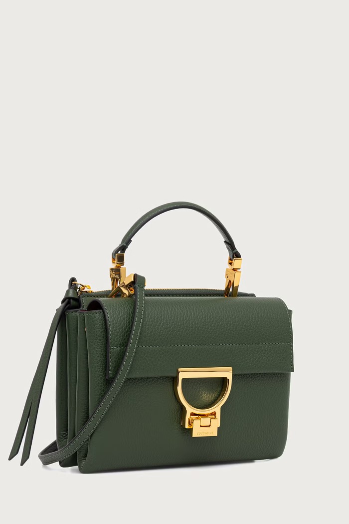 Coccinelle Torebka crossbody damska skórzana E1.MD5.55.B7.01 zielony SS26
