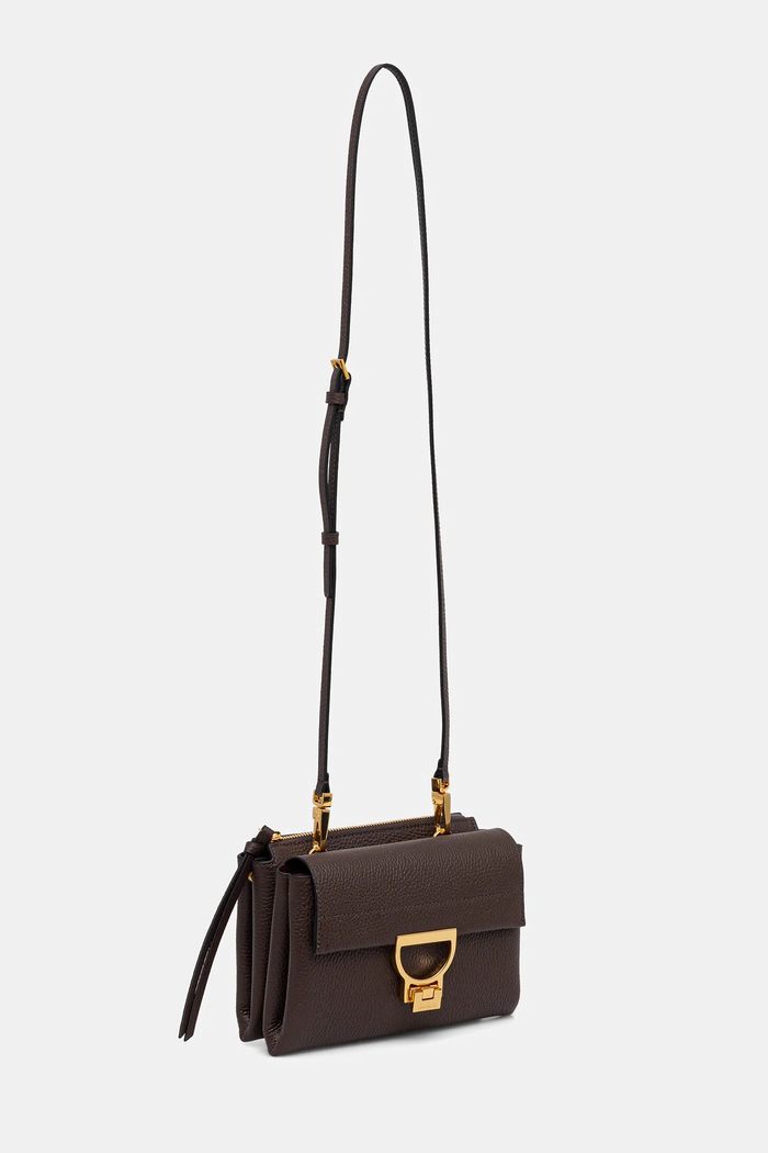Coccinelle geantă de piele E1.MD5.55.B7.01 maro AW25