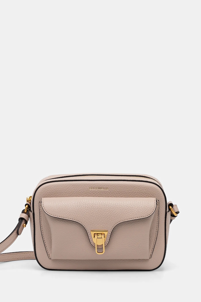 Coccinelle torebka crossbody damska skórzana skóra licowa beżowy E1.MF6.15.02.01