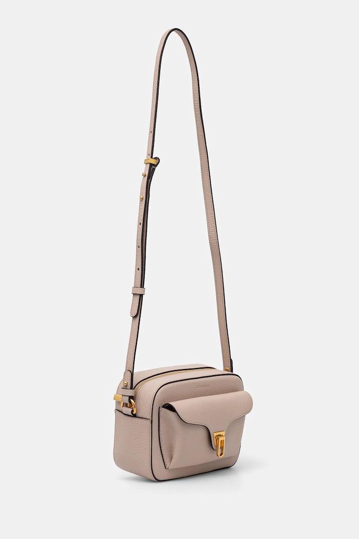 Coccinelle torebka crossbody damska skórzana E1.MF6.15.02.01 beżowy SS26