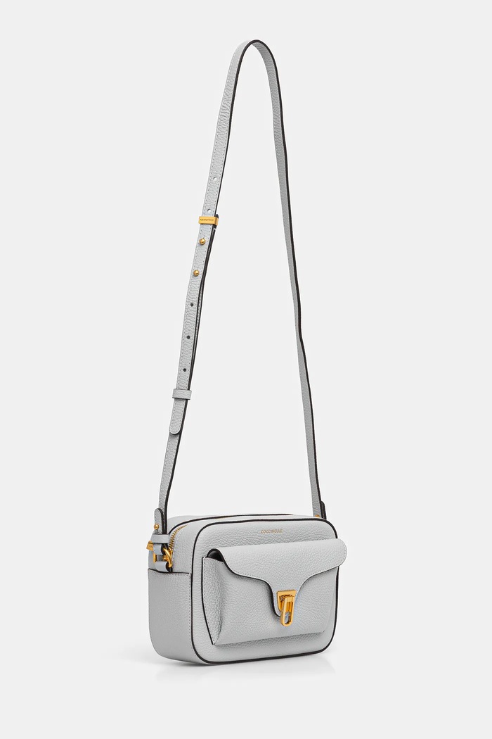 Coccinelle Geantă crossbody pentru femei din piele E1.MF6.15.02.01 albastru SS26