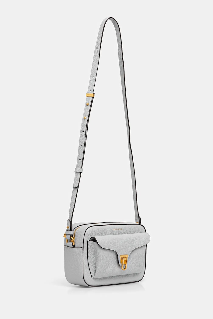 Coccinelle Geantă crossbody pentru femei din piele E1.MF6.15.02.01 albastru SS26