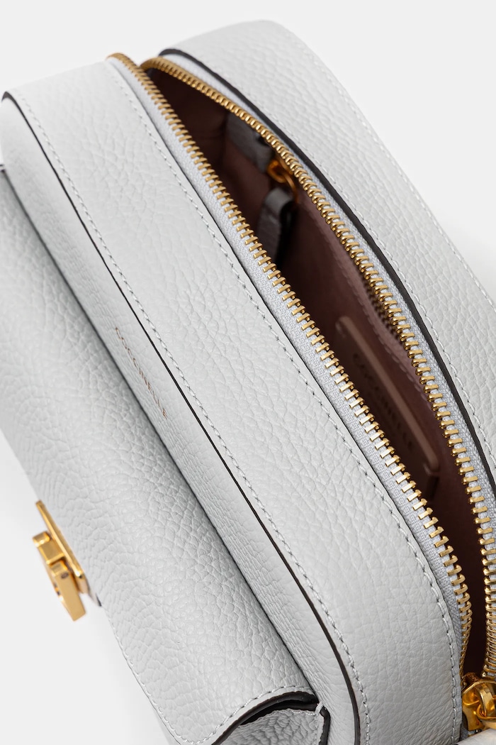Geantă crossbody pentru femei din piele Coccinelle albastru E1.MF6.15.02.01