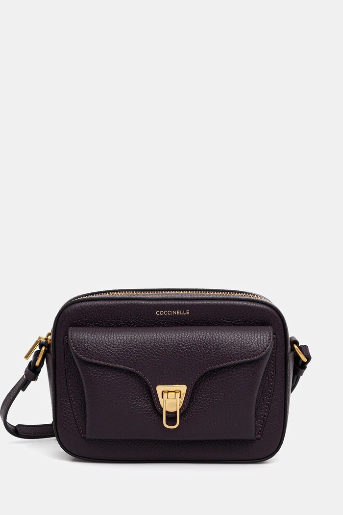 Coccinelle torebka crossbody damska skórzana skóra licowa fioletowy E1.MF6.15.02.01