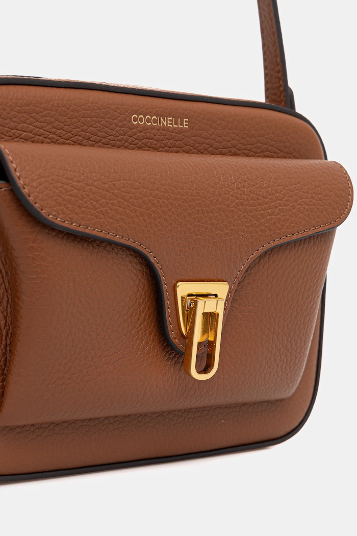 Coccinelle borsa a tracollo da donna in pelle marrone E1.MF6.15.02.01