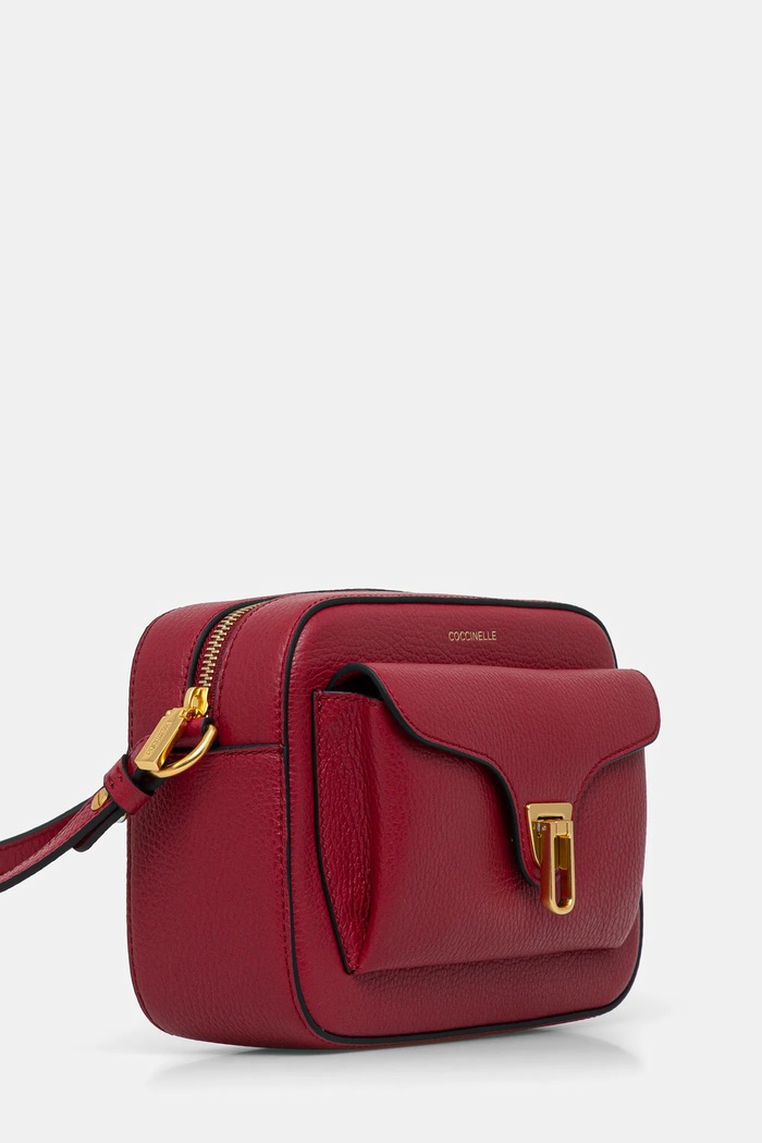 Coccinelle crossbody kabelka dámská kožená E1.MF6.15.02.01 burgundské SS26