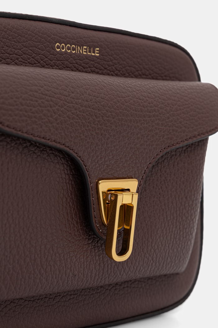 Coccinelle geantă crossbody pentru femei din piele burgundia E1.MF6.15.02.01