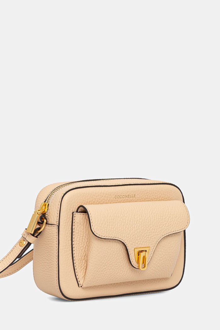 Coccinelle geantă crossbody pentru femei din piele E1.MF6.55.04.01 bej SS26