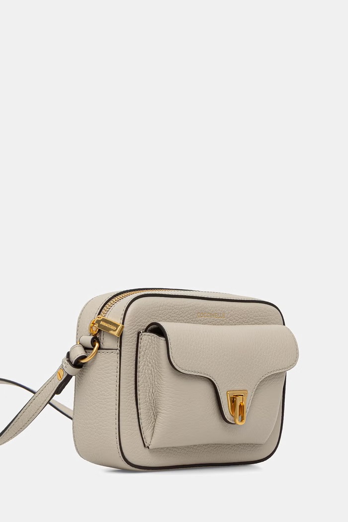 Coccinelle torebka crossbody damska skórzana E1.MF6.55.04.01 beżowy SS26