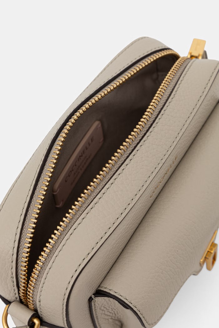Coccinelle torebka crossbody damska skórzana E1.MF6.55.04.01 beżowy
