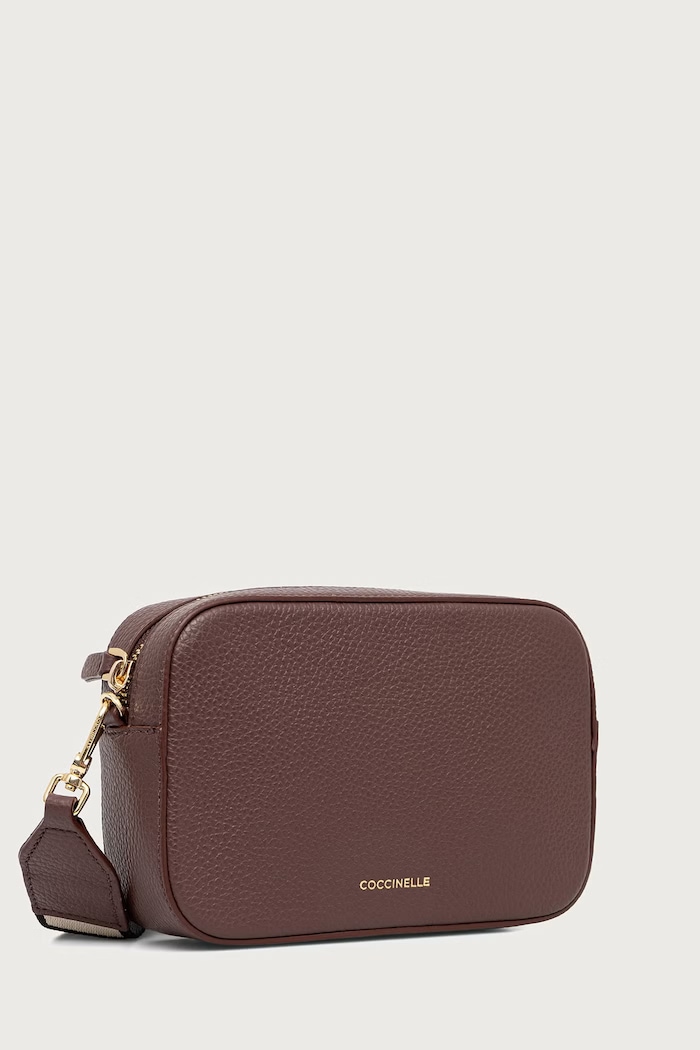 Coccinelle Torebka crossbody damska skórzana E5.MN5.55.I1.01 bordowy SS26