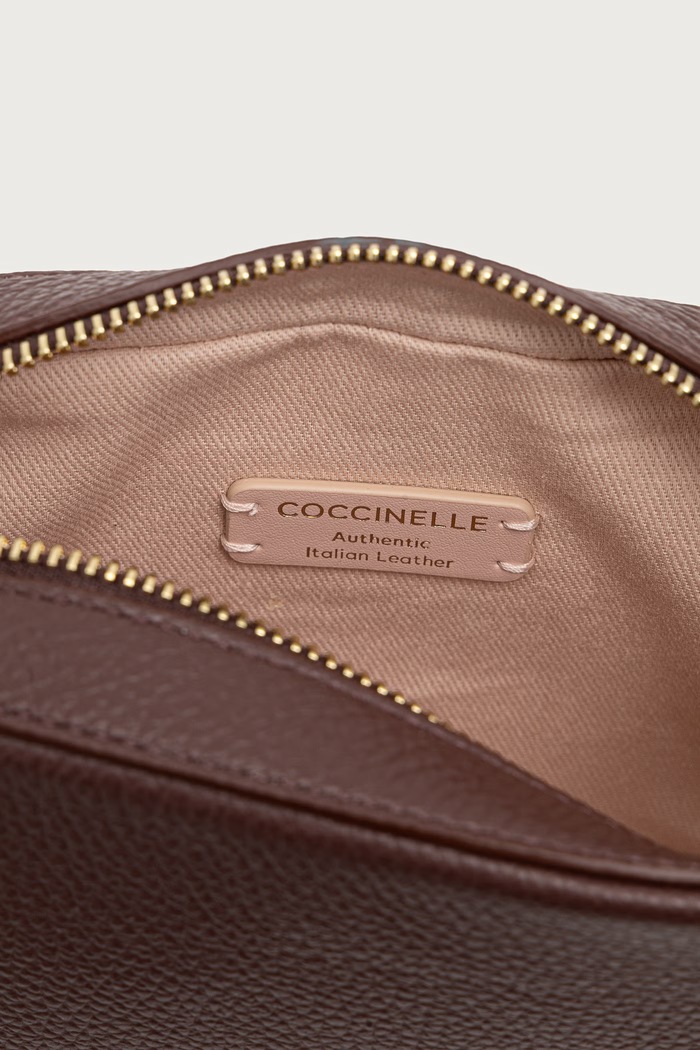 Torebka crossbody damska skórzana Coccinelle bordowy E5.MN5.55.I1.01
