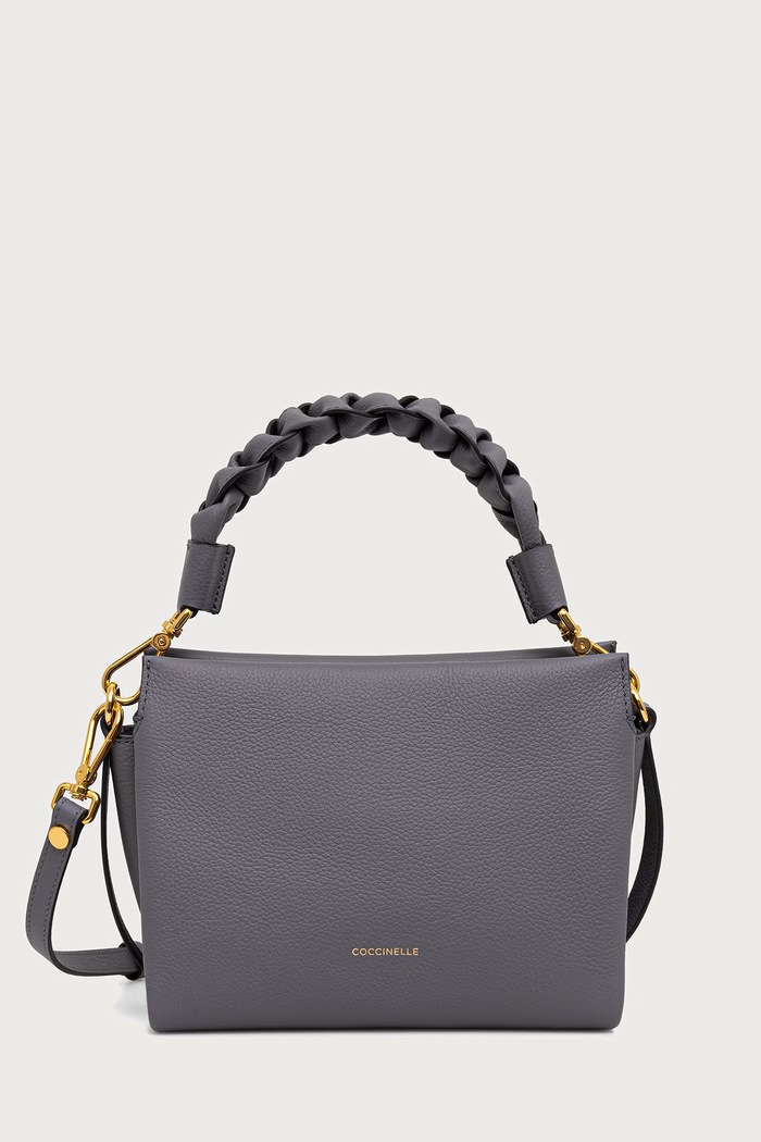 Coccinelle Сумка crossbody для женщин кожаная серый E1.M50.58.01.01