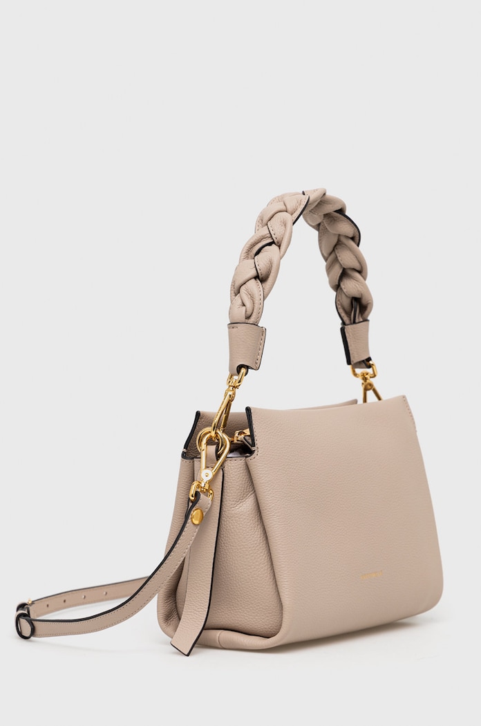 Coccinelle Torebka crossbody damska skórzana E1.M50.58.01.01 beżowy AA00