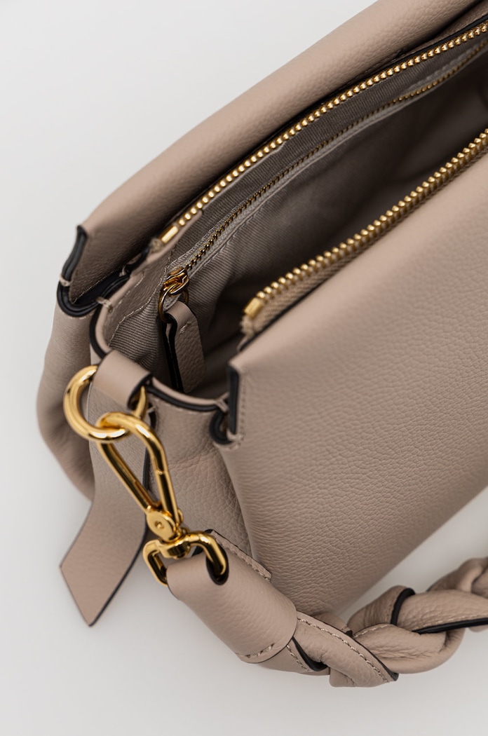 Torebka crossbody damska skórzana Coccinelle beżowy E1.M50.58.01.01