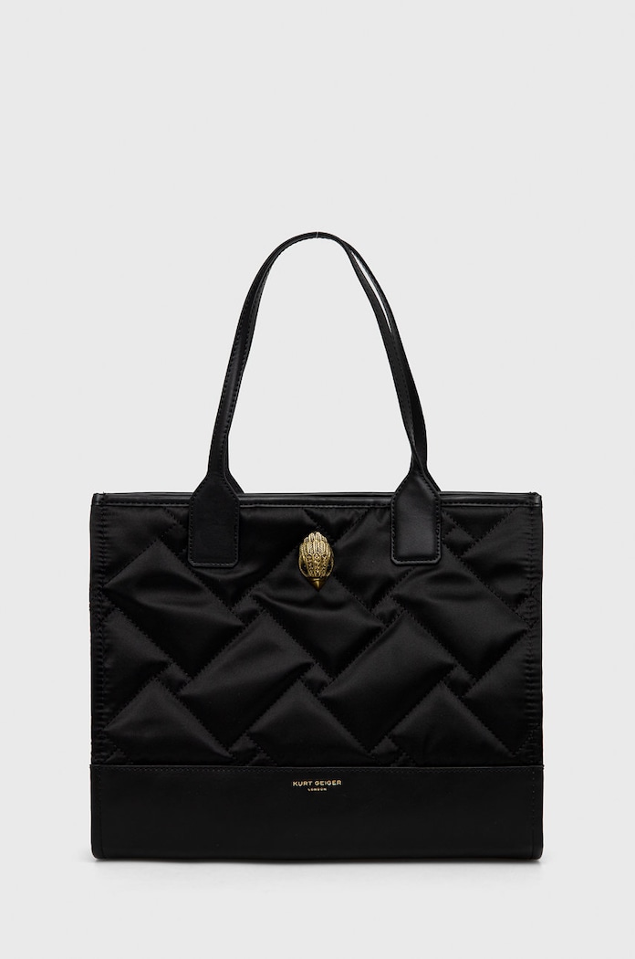 Kabelka Kurt Geiger London hladký černá 8670900229
