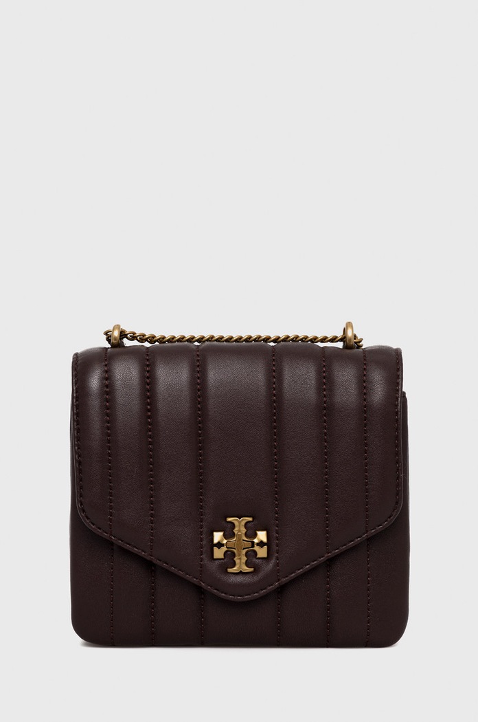 Tory Burch torebka skórzana Kira skóra licowa brązowy 137139.616