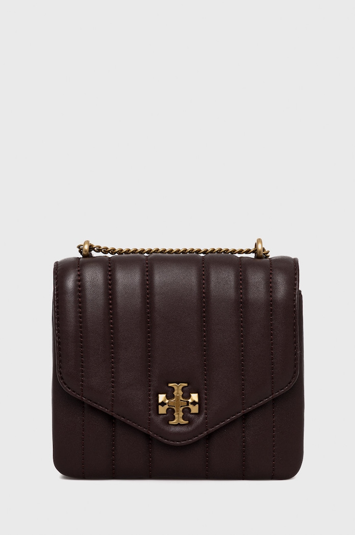 Tory Burch torebka skórzana Kira skóra licowa brązowy 137139.616