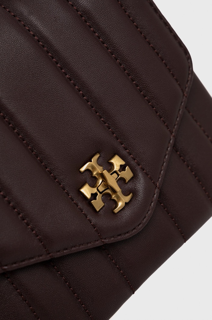 Tory Burch torebka skórzana Kira brązowy 137139.616