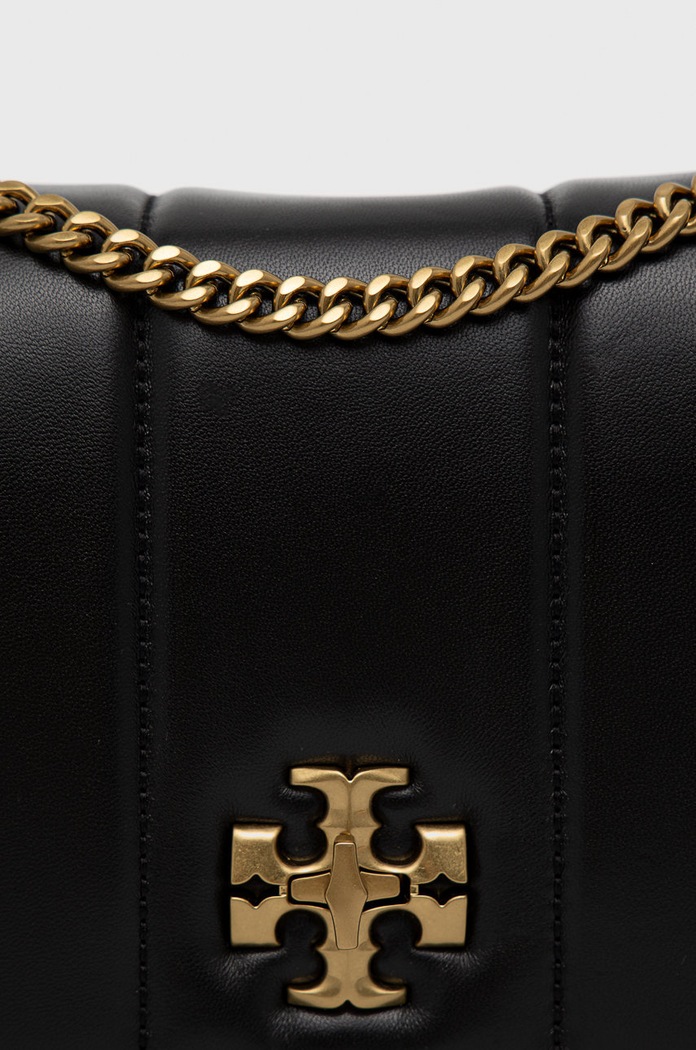 Kožená kabelka Tory Burch černá 87244.890