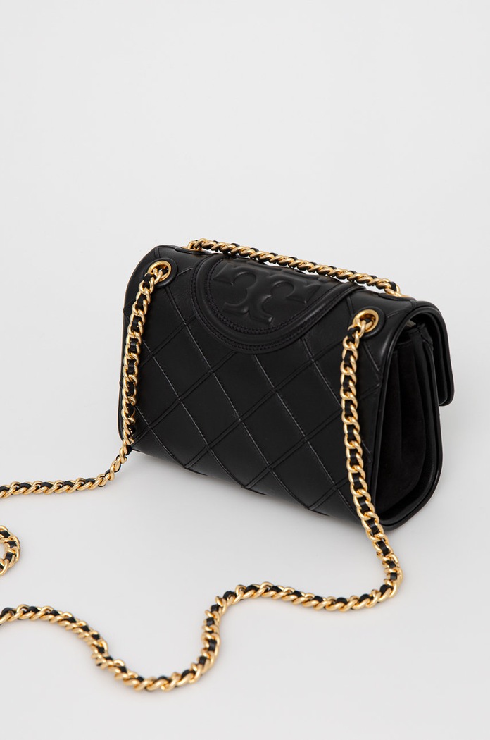 Akcesoria Tory Burch torebka skórzana Fleming Soft Small Convertible 139060.001 czarny