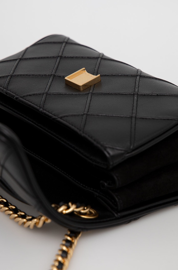 Tory Burch torebka skórzana Fleming Soft Small Convertible 139060.001 czarny