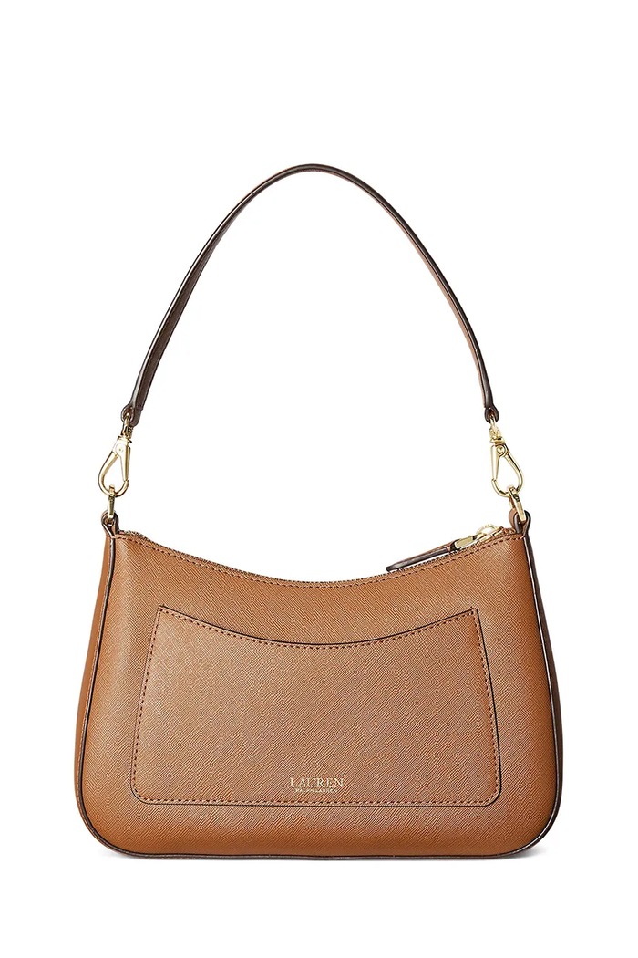 Lauren Ralph Lauren torebka skórzana 431883768007 brązowy AW22