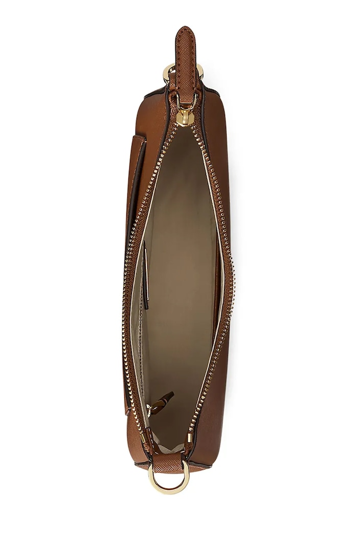 Lauren Ralph Lauren torebka skórzana brązowy 431883768007