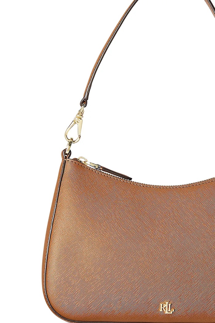 Lauren Ralph Lauren torebka skórzana 431883768007 brązowy