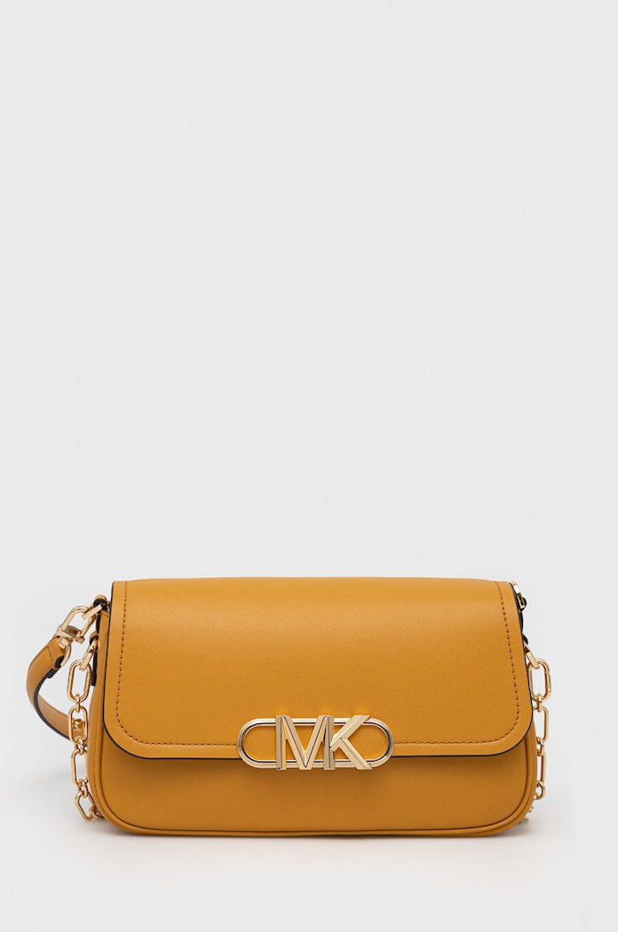 Kožená kabelka MICHAEL Michael Kors usňová koža žltá 30F2G7PC2L