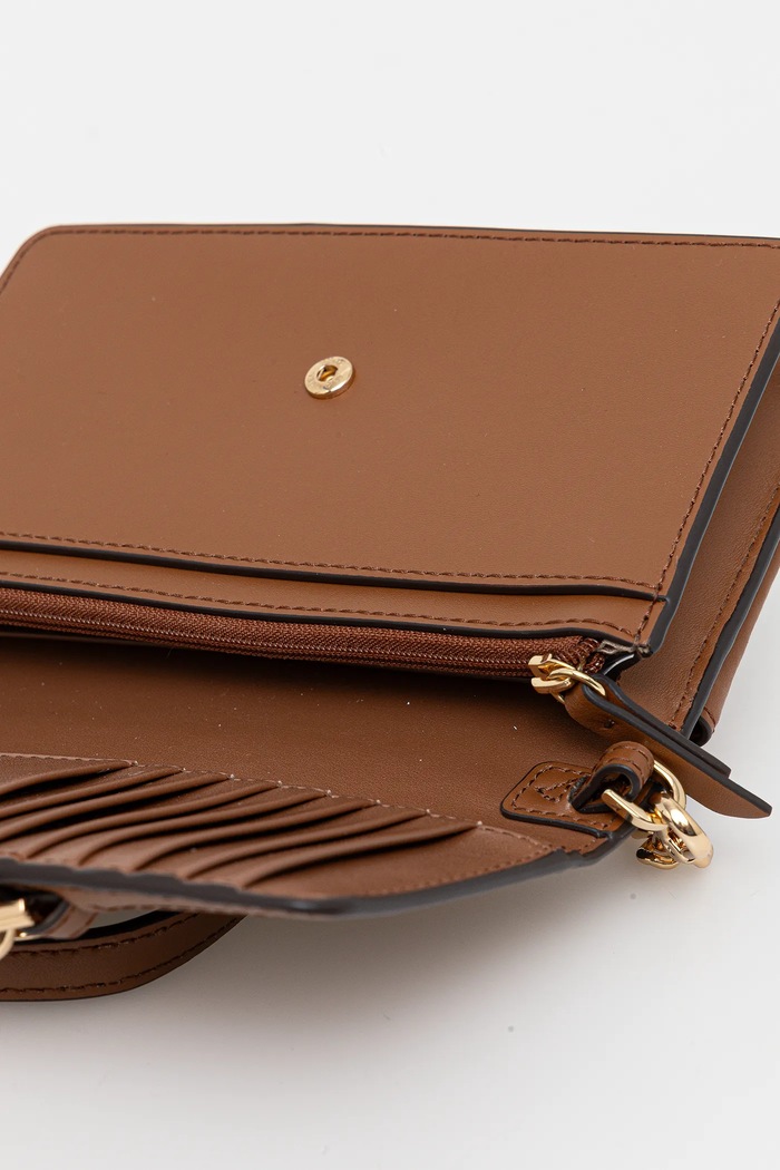 MICHAEL Michael Kors poseta de piele 32F2G7HC1L maro