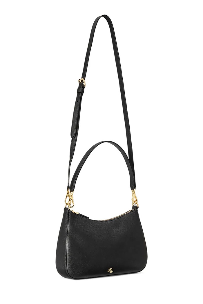 Dodatki Usnjena torbica Lauren Ralph Lauren 431883768008 črna