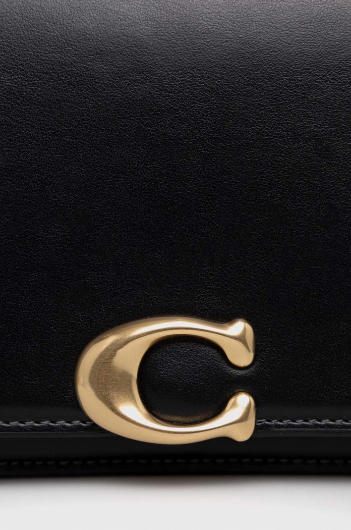 Kožená kabelka Coach Bandit Shoulder Bag CC416 čierna SS23