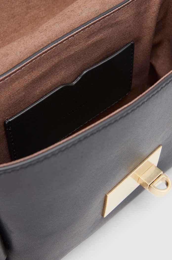 Кожаная сумочка AllSaints FRANKIE CROSSBODY WB572X чёрный SS24